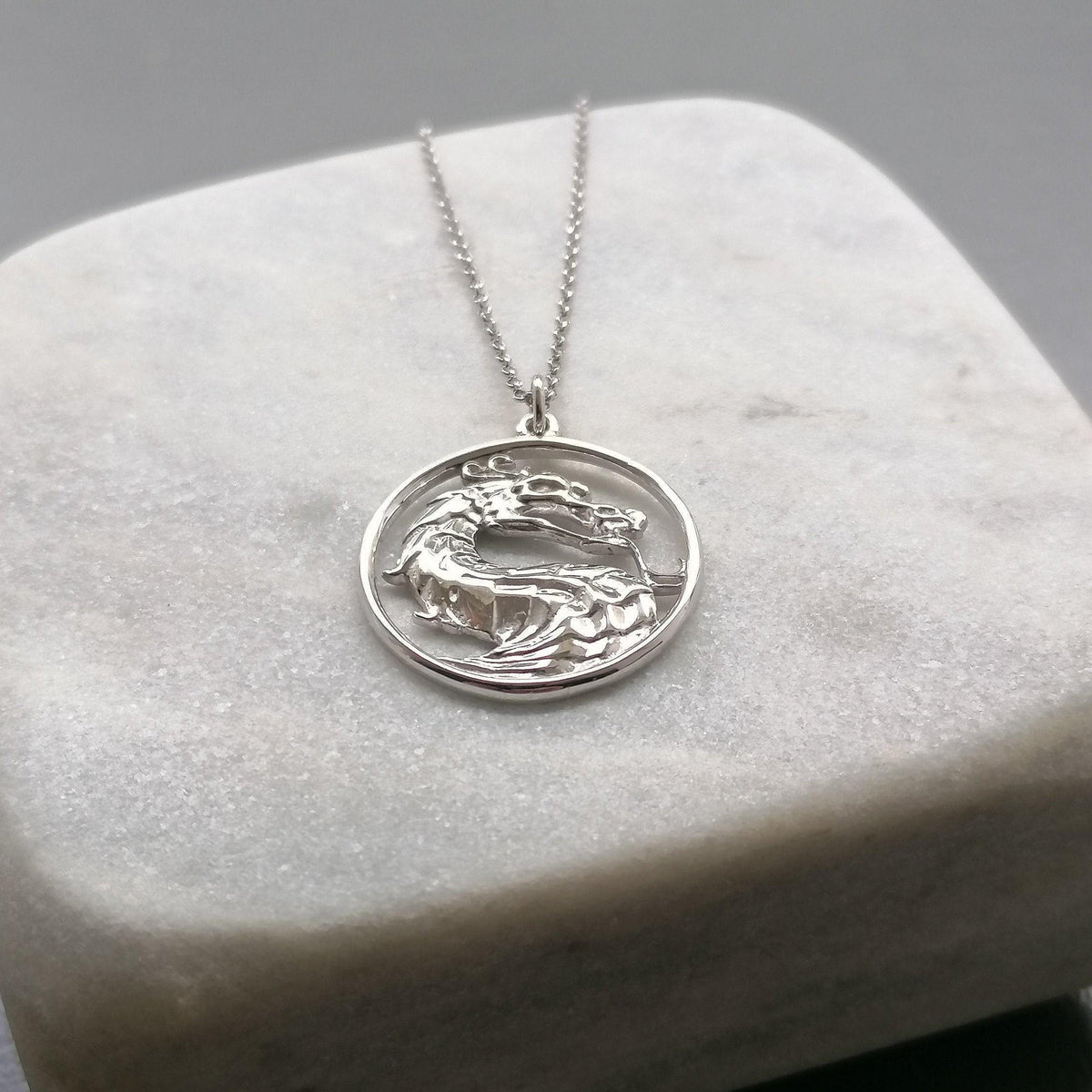 Dragon Necklace | Mythical Protection Talisman, styled view