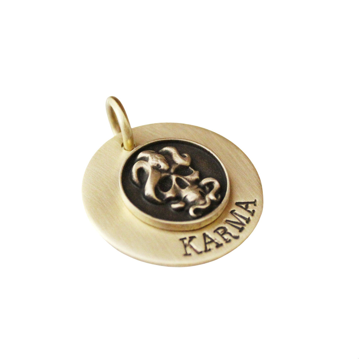 The Viperskull Token | Artisan Snake Skull Pet ID & Custom Engraved Dog Tag, close-up detail