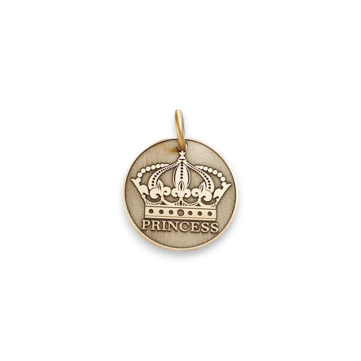 The Royal Heirloom Token | Artisan Crown Pet ID & Custom Engraved Dog Tag, styled view