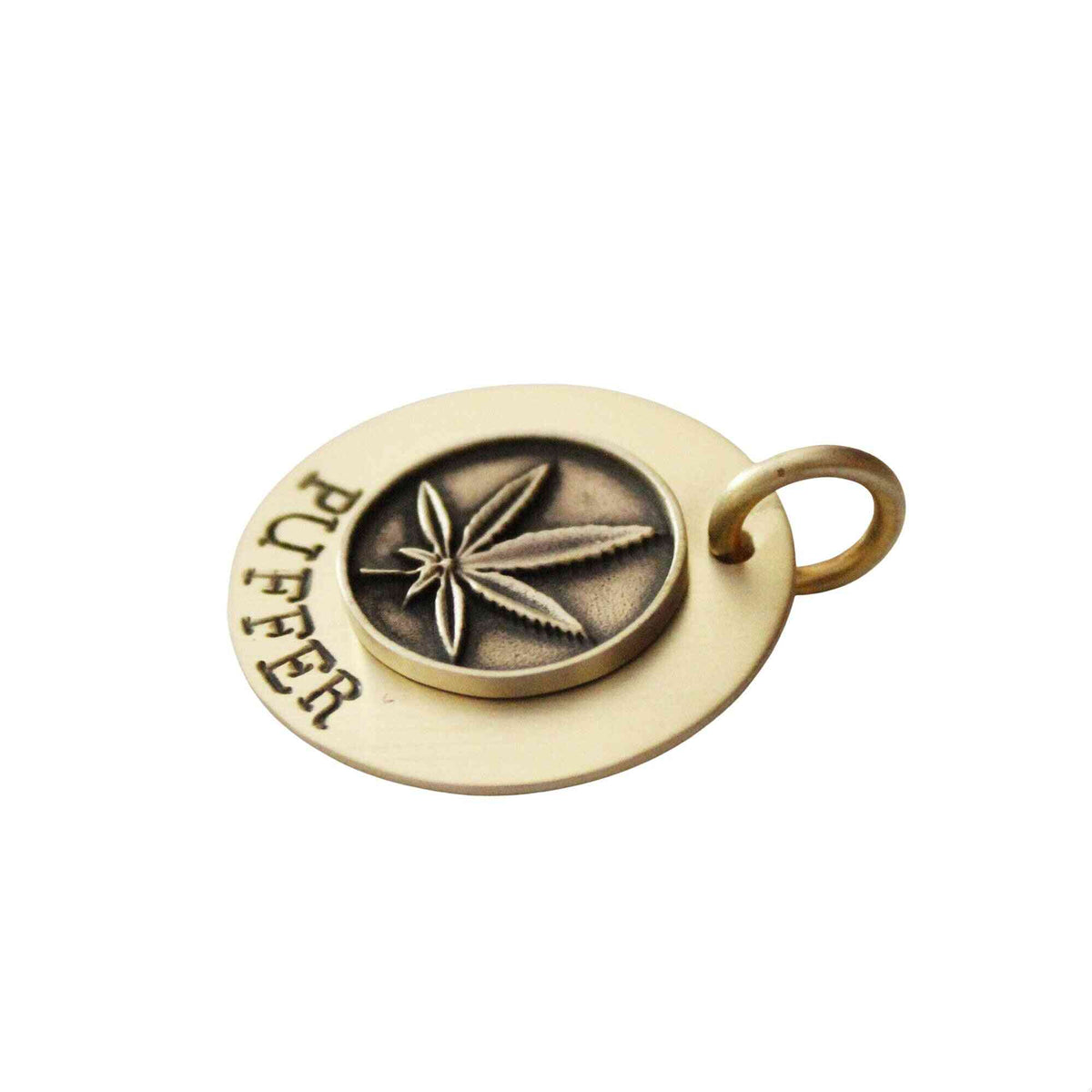 The Verdant Token | Artisan Leaf Pet ID & Custom Engraved Dog Tag, styled view