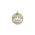 The Sovereign Token | Artisan Queen Pet ID & Custom Engraved Dog Tag, front view