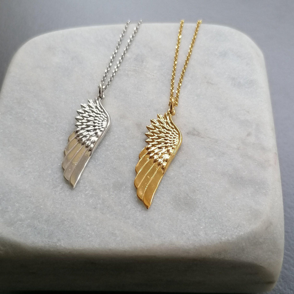 Angel Wing Necklace | New Beginnings Talisman, alternate angle