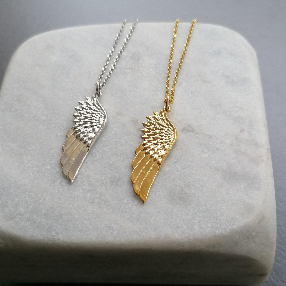 Angel Wing Necklace | New Beginnings Talisman, alternate angle