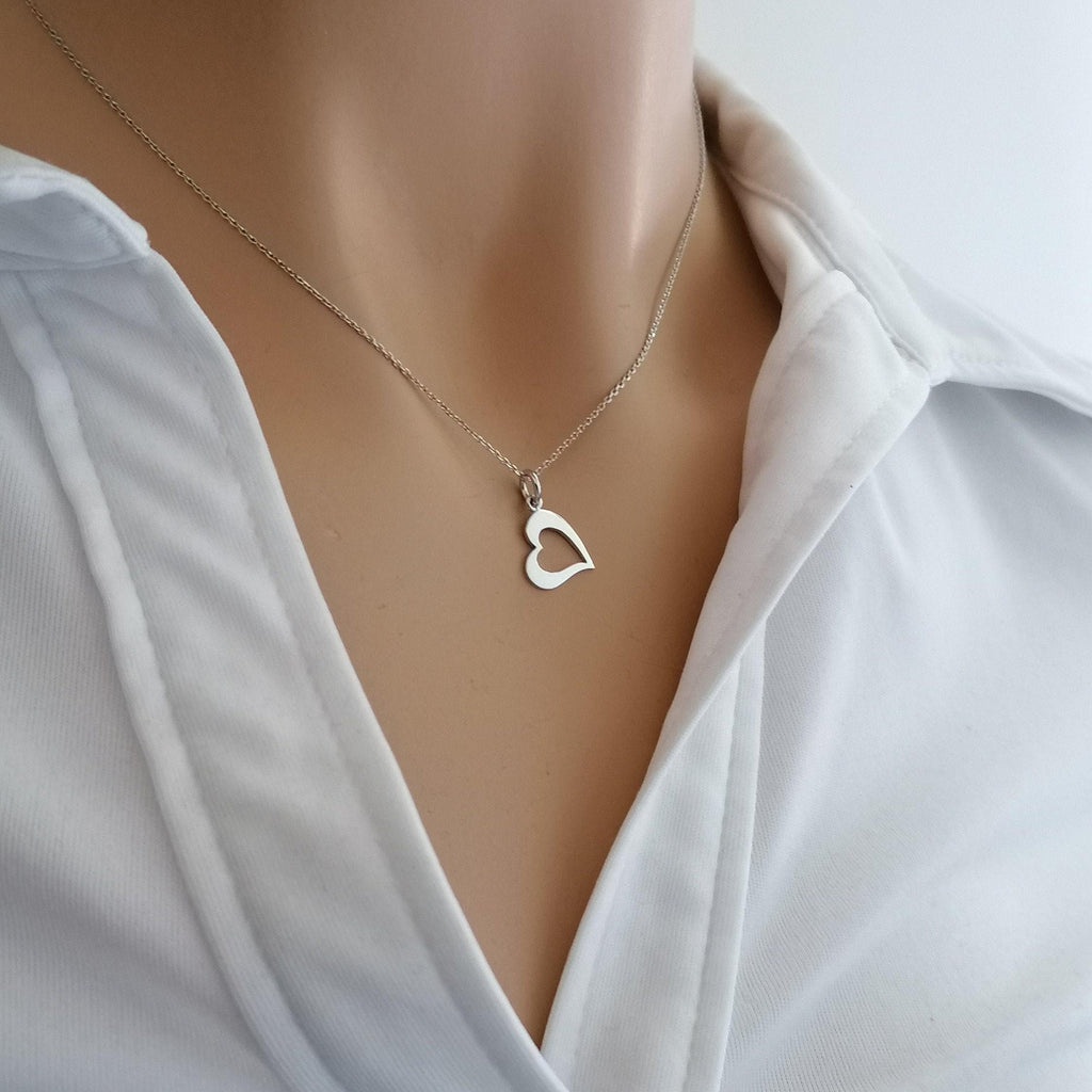 Heart Necklace | Romantic Love Charm, additional detail