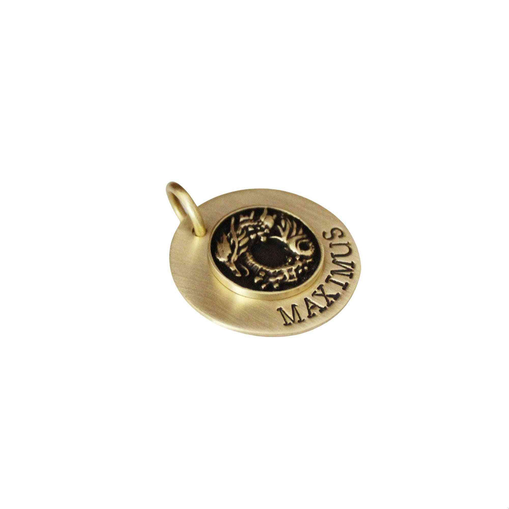 The Mythic Sigil | Artisan Dragon Pet ID & Custom Engraved Dog Tag, alternate angle