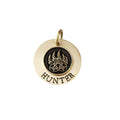 The Alpha Token | Artisan Wolf Paw Pet ID & Custom Engraved Dog Tag, front view