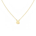 Queen Bee Necklace, Sterling Silver Gold Plated Charm (Dainty, Minimalist), in Yellow Gold Plated finish