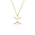 Eris Symbol Necklace | Goddess of Discord Talisman, in Yellow Gold Plated finish