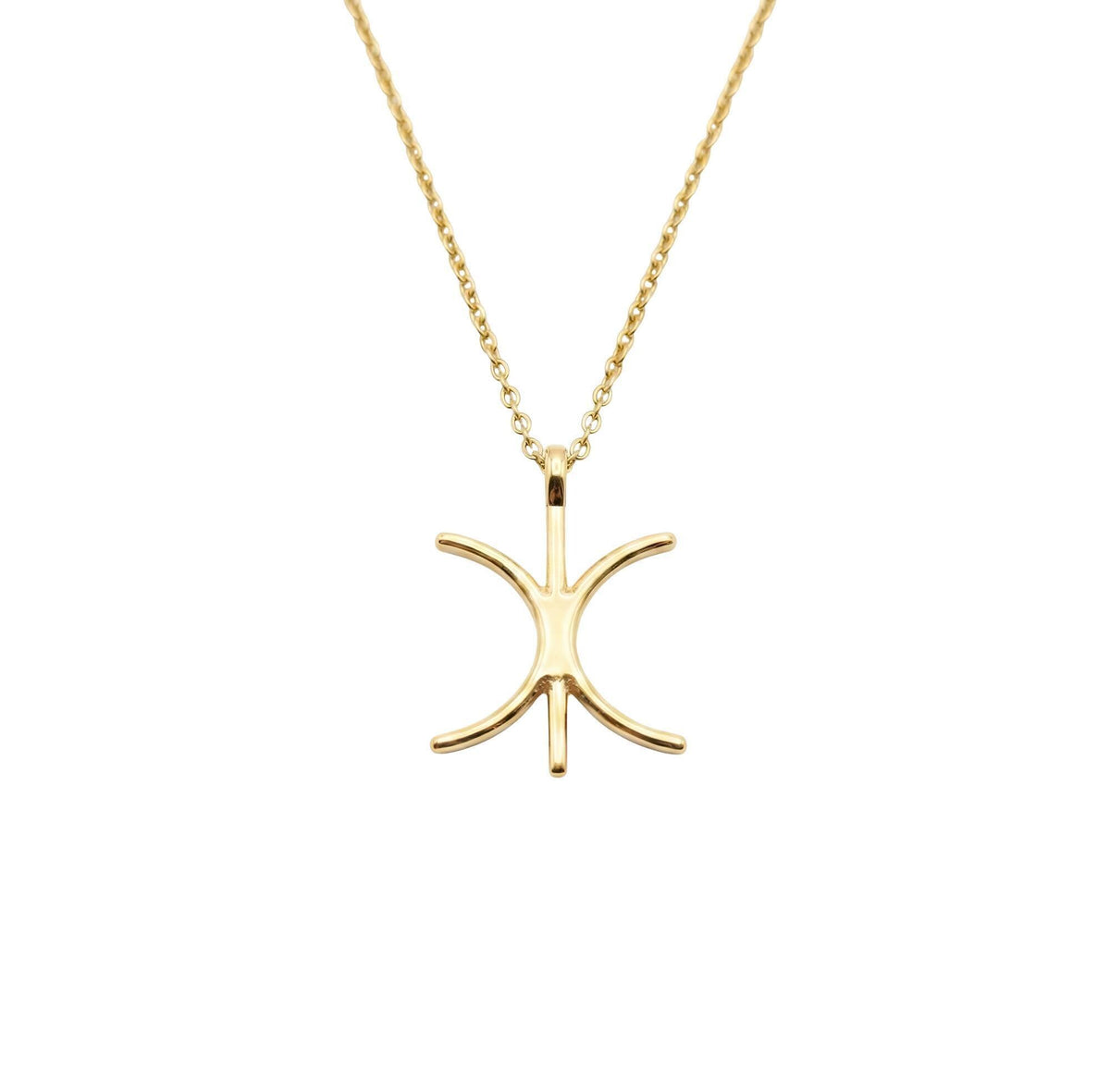 Eris Symbol Necklace | Goddess of Discord Talisman, in Yellow Gold Plated finish