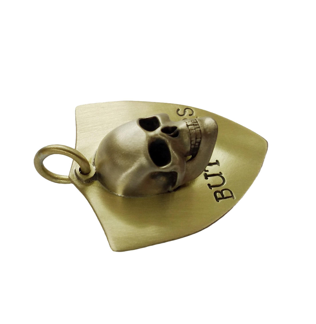 The Fearless Guardian Token | Artisan 3D Skull Pet ID & Custom Dog Tag, alternate angle