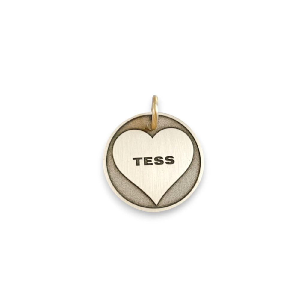 The Devotion Heart Token | Artisan Love Pet ID & Custom Engraved Dog Tag, alternate angle