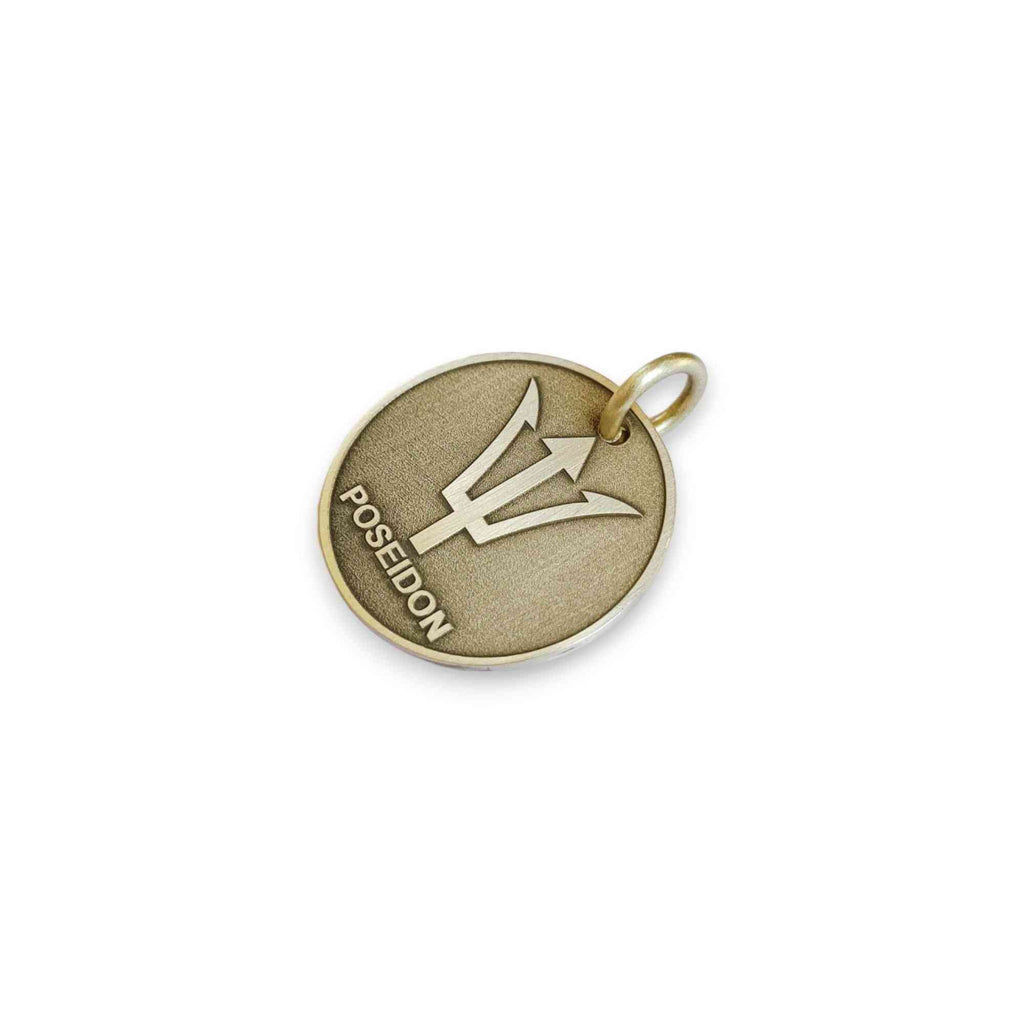 The Guardian's Token | Artisan Trident Pet ID & Custom Engraved Dog Tag, additional detail