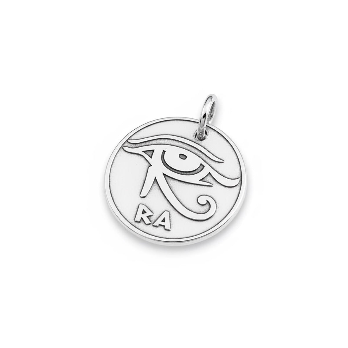 Eye of Horus Dog Tag | Custom Engraved Pet ID Collar Charm, styled view