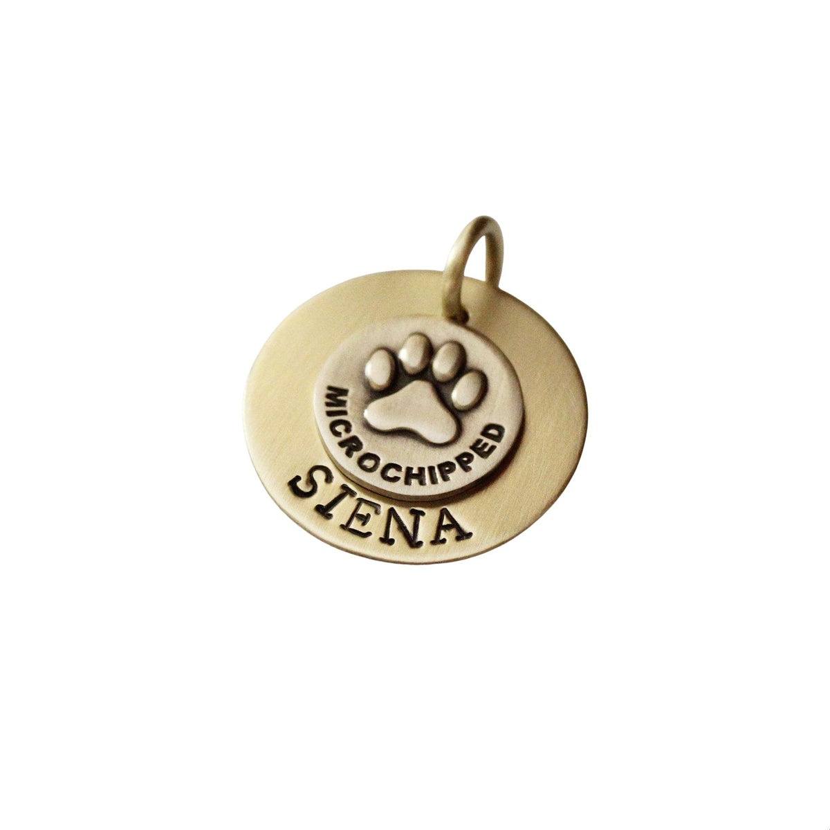 The Sentinel Sigil | Artisan Microchip Pet ID & Custom Engraved Dog Tag, alternate angle
