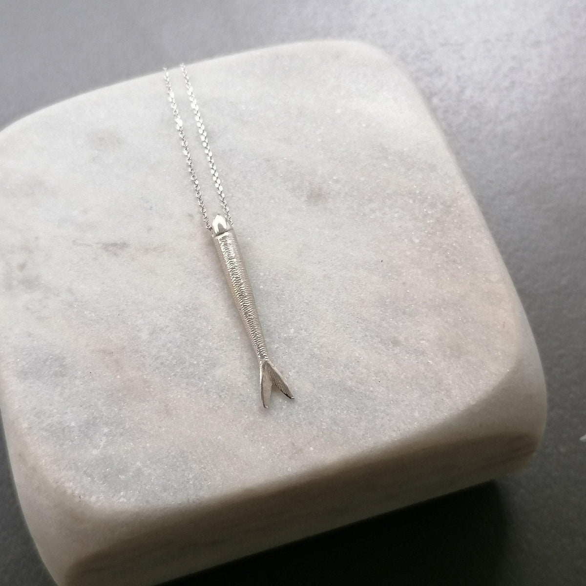 Sardine Necklace | Lucky Fish Talisman, additional detail