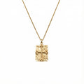 Byzantine Cross Necklace | IC XC NIKA Faith Talisman, in Yellow Gold Plated finish