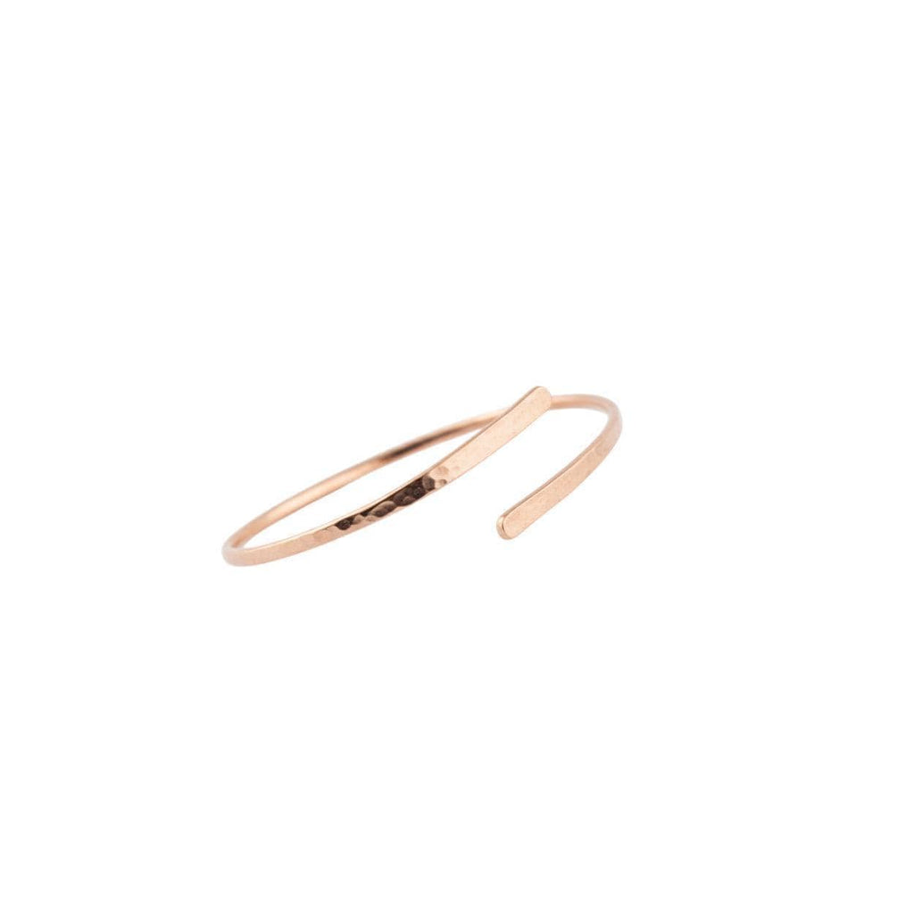Bypass Bangle | Hammered Stacking Cuff, additional detail
