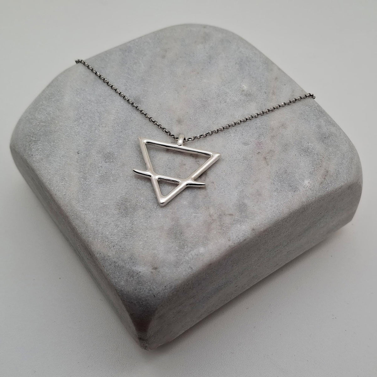Earth Element Necklace | Grounding Talisman, styled view
