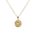 Cobra Medallion Necklace | Protective Talisman, in Yellow Gold Plated finish