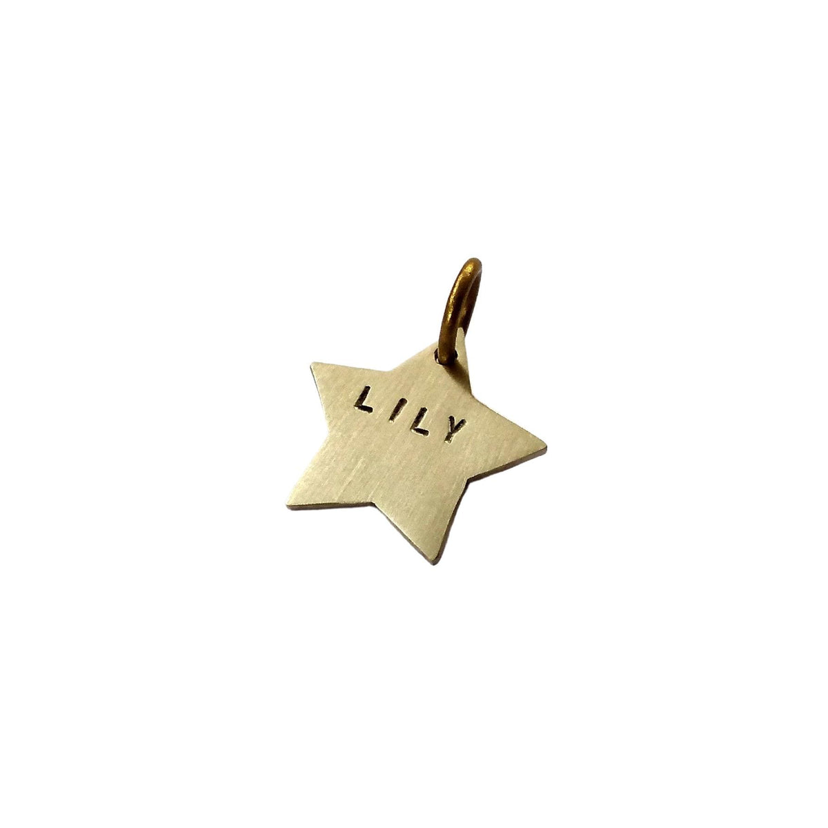 The Guiding Star Token | Artisan Minimalist Cat ID & Custom Kitten Tag, front view