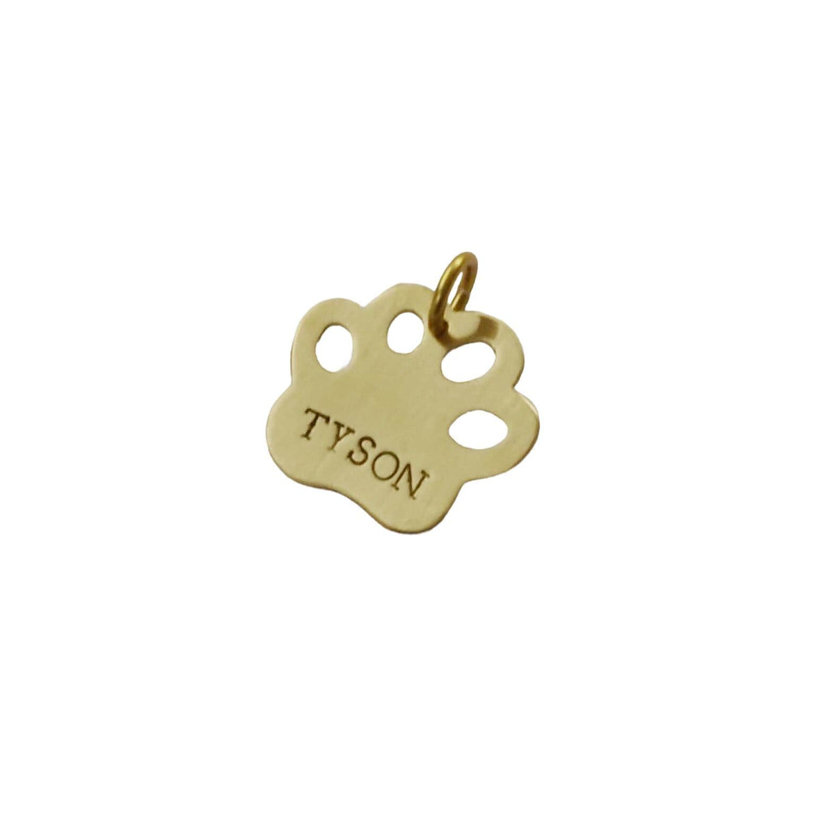 The Companion's Mark | Artisan Paw Print Pet ID & Custom Tag, alternate angle