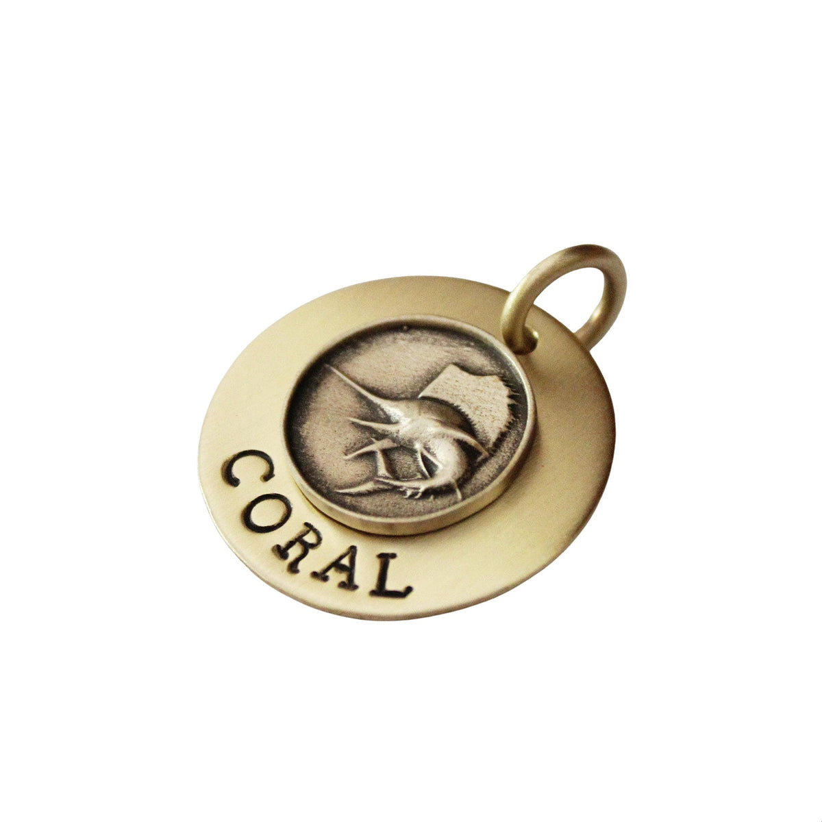 The Marlin Token | Artisan Swordfish Pet ID & Custom Engraved Dog Tag, additional detail