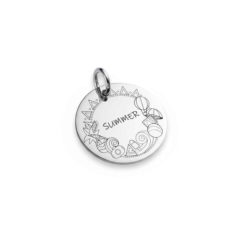 Ice Cream Dog Tag | Personalized Sterling Silver Popsicle Pet ID Tag | Summer Dog Charm, alternate angle