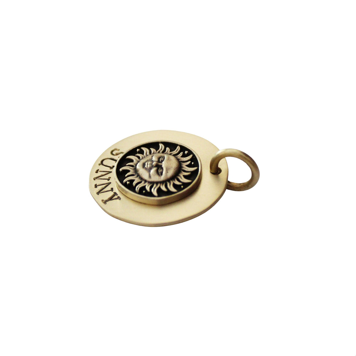 The Solis Sigil | Artisan Sun Pet ID & Custom Engraved Dog Tag, additional detail