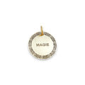 The Heritage Motif Token | Artisan Native Pattern Pet ID & Custom Engraved Dog Tag, front view
