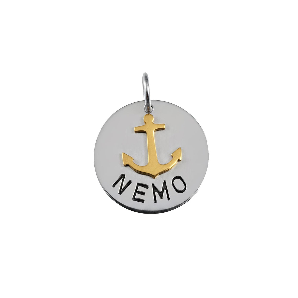 The Steadfast Anchor Token | Artisan Nautical Pet ID & Custom Tag, styled view