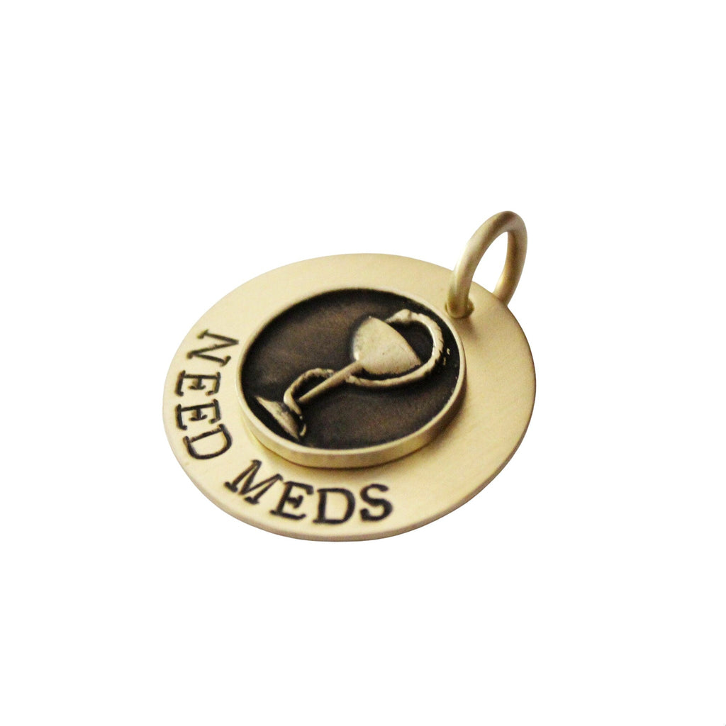 The Lifeline Sigil | Artisan Medical Alert Pet ID & Custom Engraved Dog Tag, alternate angle