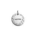 Space Lover's Dog Tag | Custom Engraved Rocket Ship Pet ID, front view
