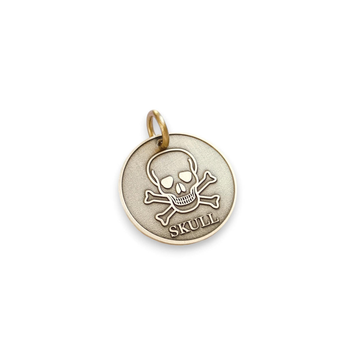 The Corsair Token | Artisan Jolly Roger Pet ID & Custom Engraved Dog Tag, alternate angle