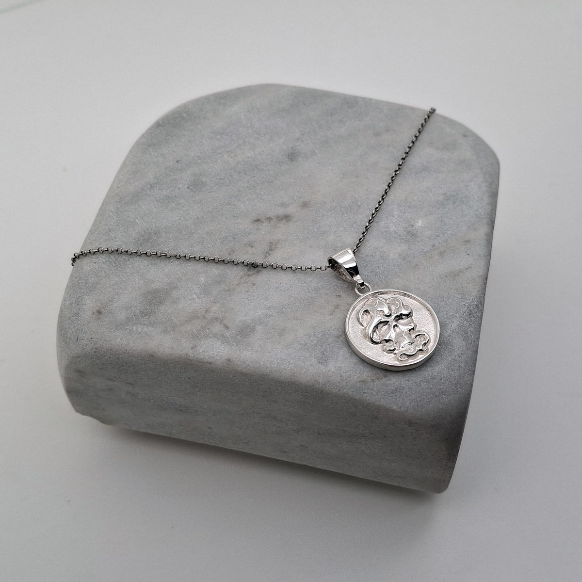 Memento Mori Necklace | Skull & Snake Talisman, styled view