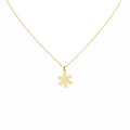 Snowflake Necklace | Winter Magic Talisman, in Yellow Gold Plated finish