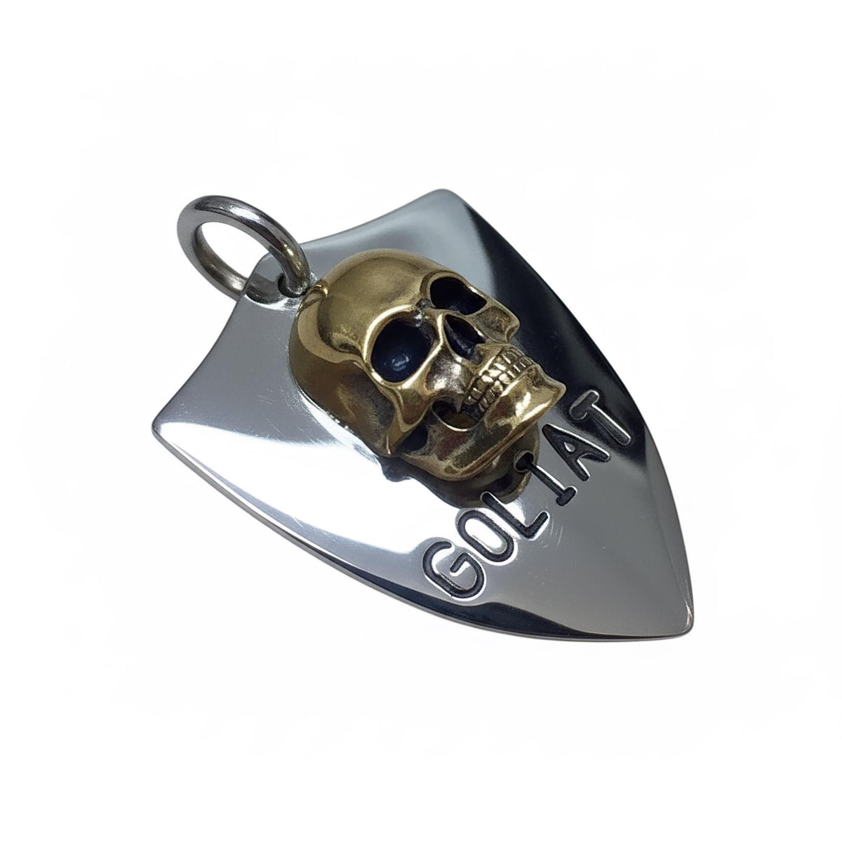 The Fearless Guardian Token | Artisan 3D Skull Pet ID & Custom Dog Tag, additional detail