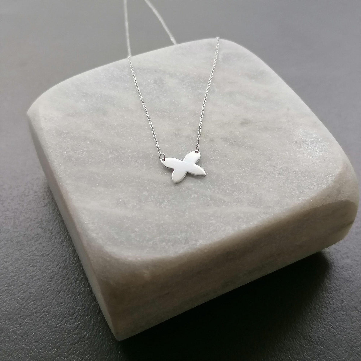 Butterfly Necklace | Transformation & Growth Charm, close-up detail