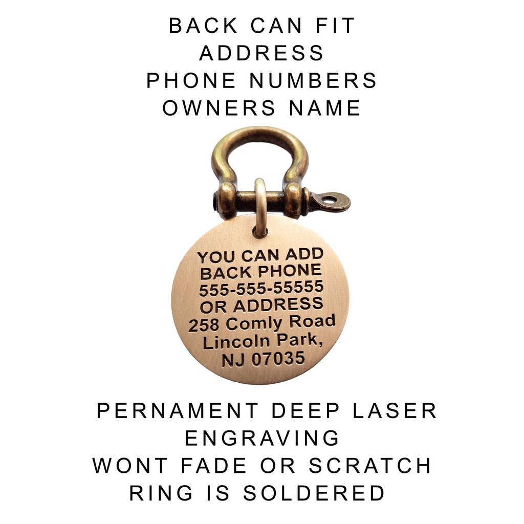 The Calavera Wreath Token | Artisan Floral Sugar Skull Pet ID & Custom Engraved Dog Tag
