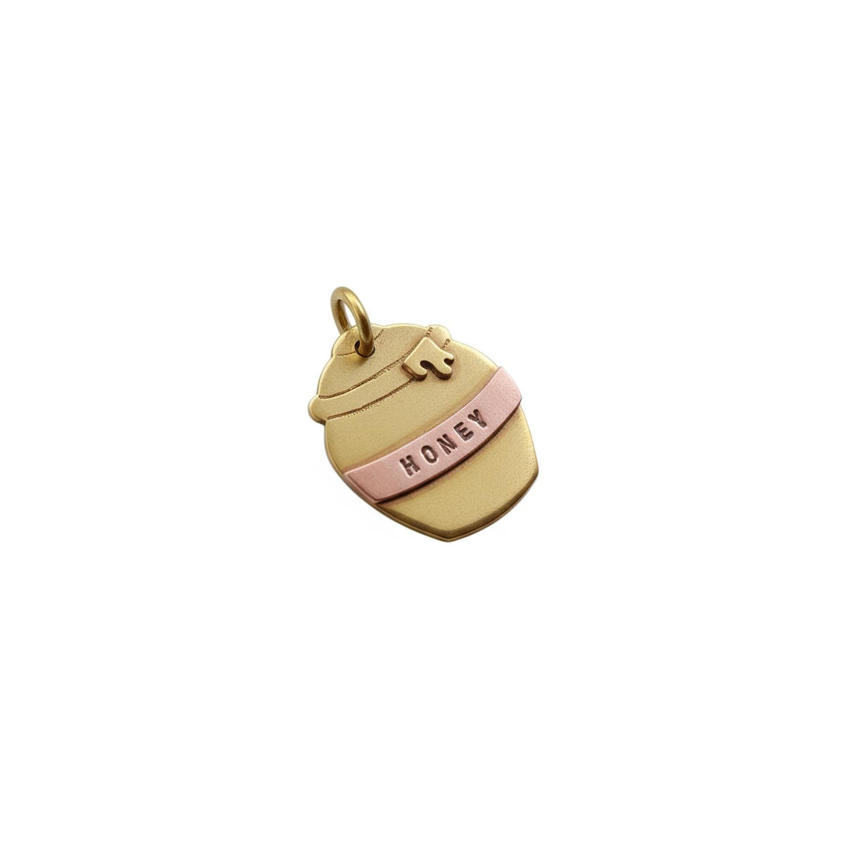The Sweetest Soul Token | Artisan Honey Jar Pet ID & Custom Dog Tag, in Brass finish
