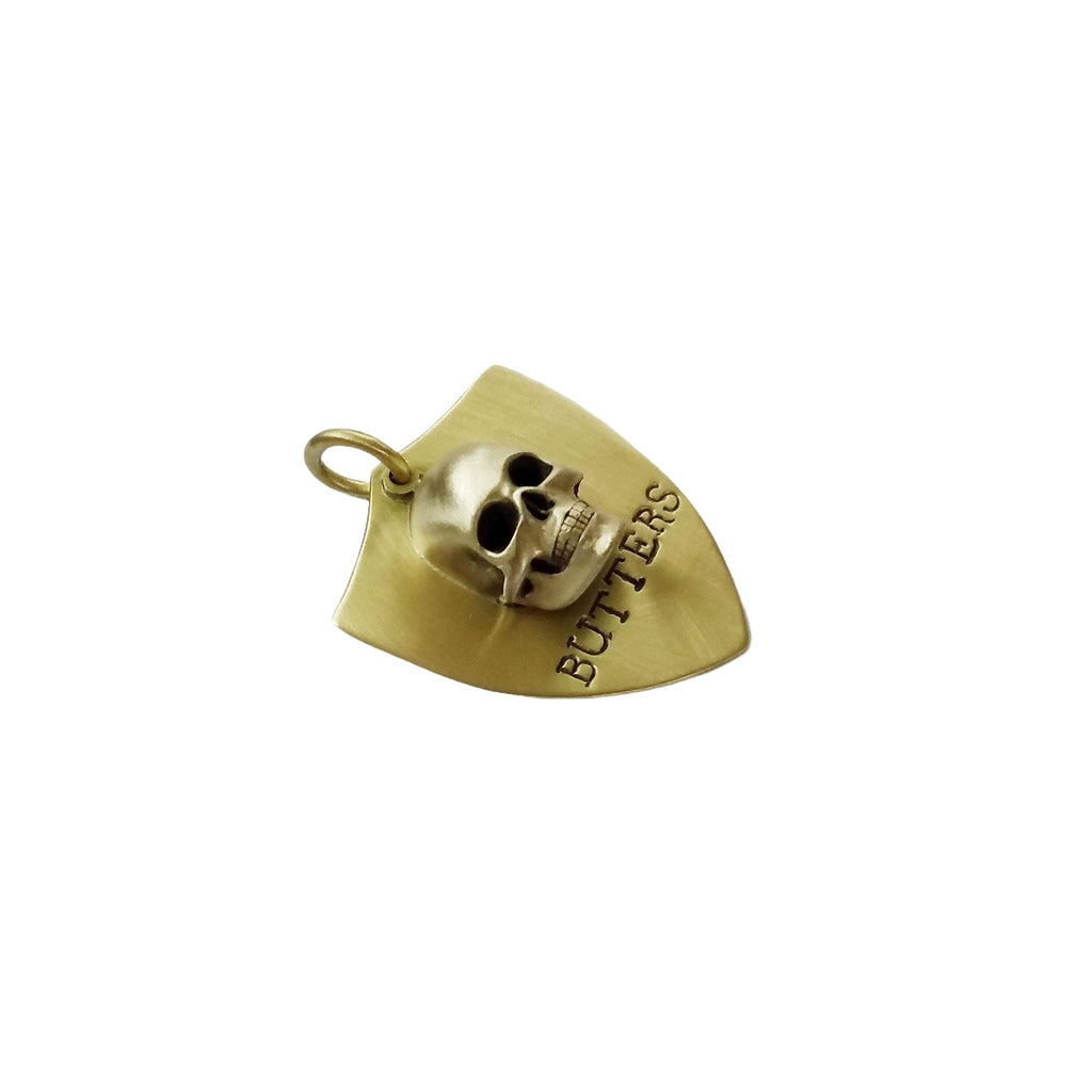 The Fearless Guardian Token | Artisan 3D Skull Pet ID & Custom Dog Tag