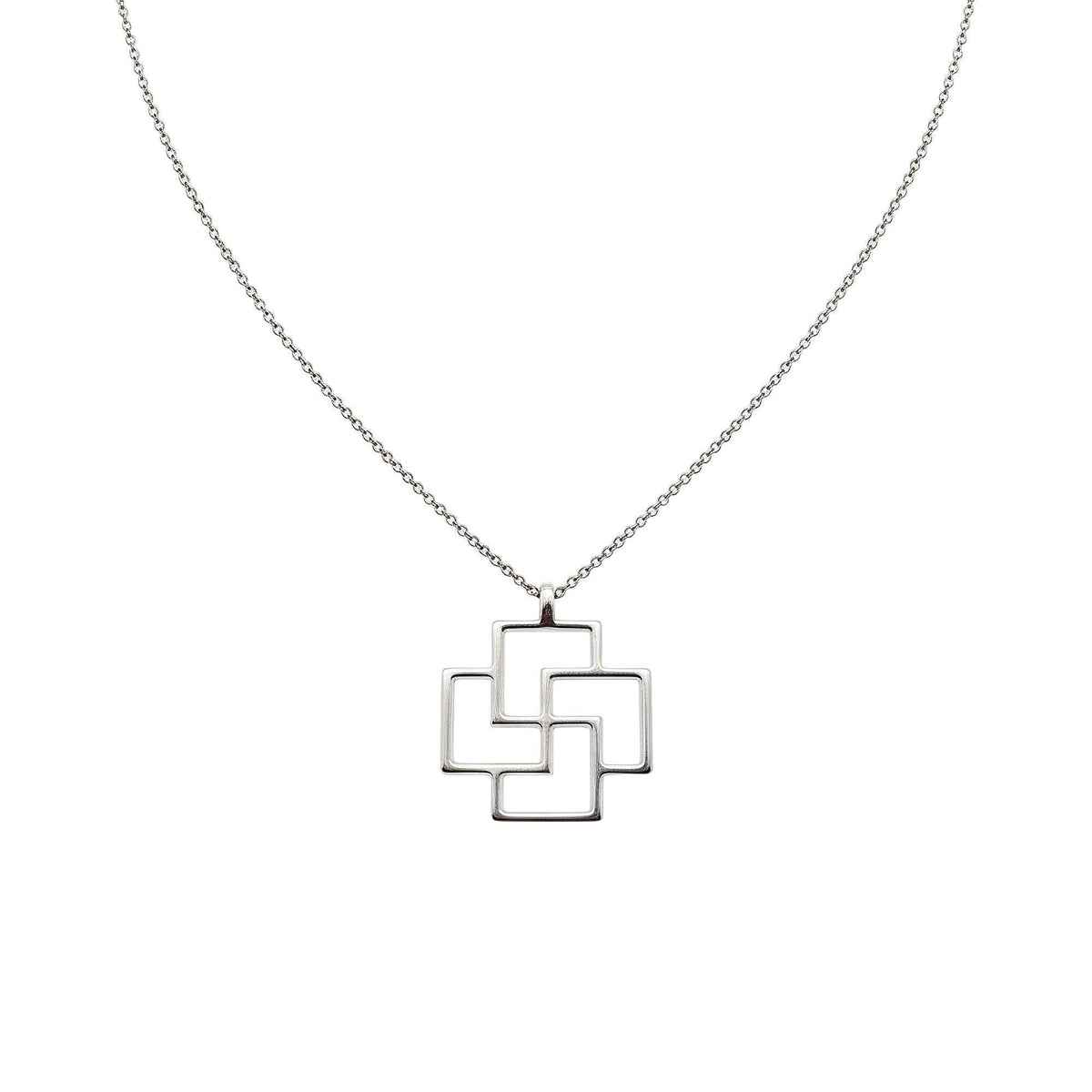 Tursaansydan Pendant | Ancient Finnish Protection Charm, in White Gold Plated finish