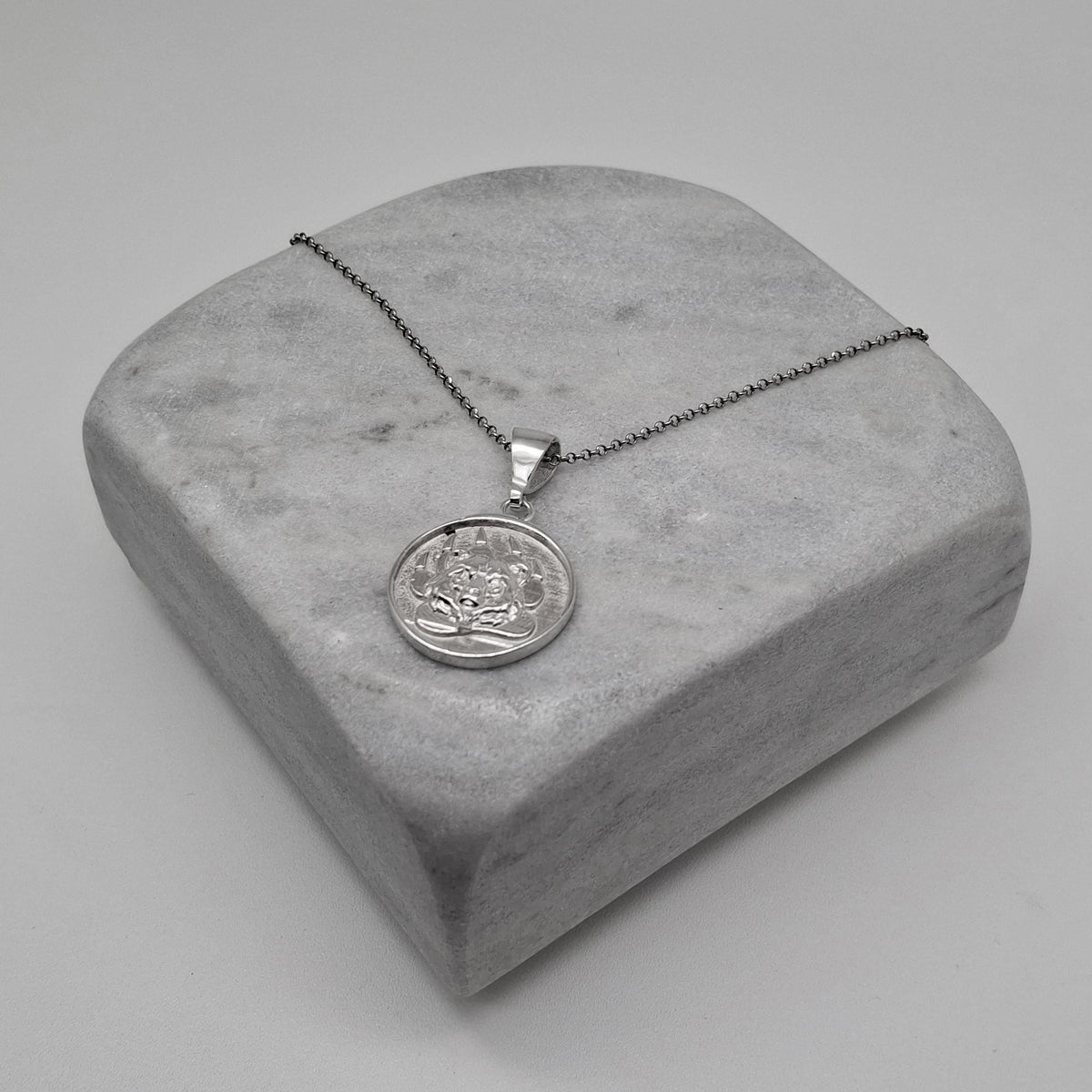 Bear Paw Medallion | Courage & Protection Talisman, front view
