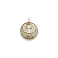 The Eternal Guardian Token | Artisan Scarab Pet ID & Custom Engraved Dog Tag, front view