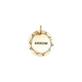 The Arrowhead Token | Artisan Feathered Arrow Pet ID & Custom Engraved Dog Tag, front view
