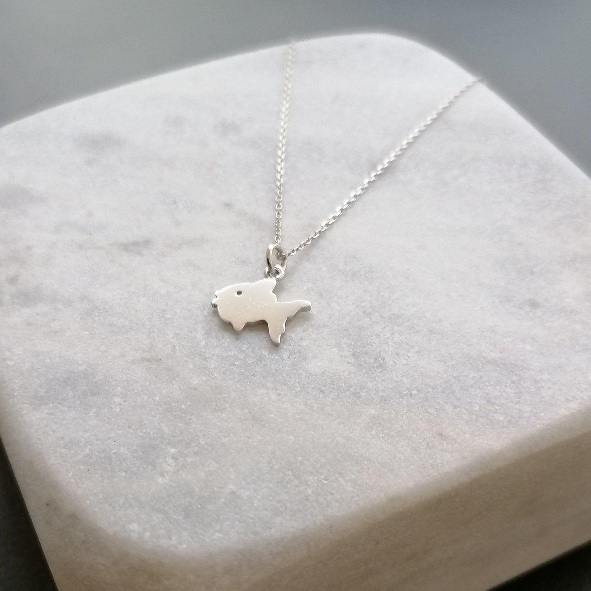 Goldfish Charm Necklace | Symbol of Abundance & Fortune, additional detail