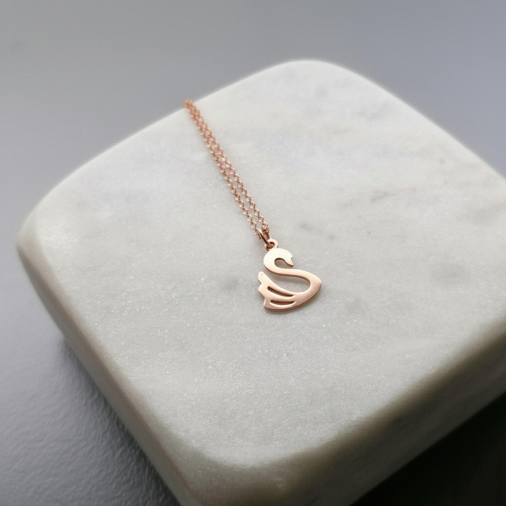 Swan Necklace | Symbol of Grace & Transformation, styled view