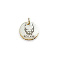 The Guardian Pitbull Token | Artisan Breed Pet ID & Custom Engraved Dog Tag, front view