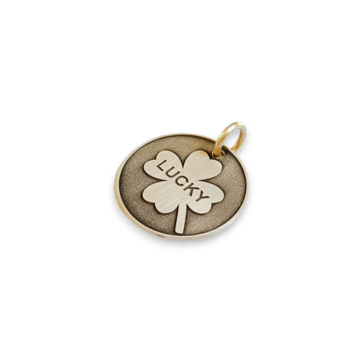 The Four-Leaf Token | Artisan Clover Pet ID & Custom Engraved Dog Tag, additional detail