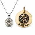 Skull Bond — memento mori skull necklace and skull dog tag worn as the symbolon pair
