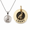 Labrador Bond — labrador necklace and labrador sigil dog tag worn as the symbolon pair